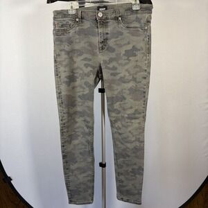 Hudson Women's Sz 32 Jeans Multicolor Cotton Mid Rise Ankle Nico Skinny Camo Fun